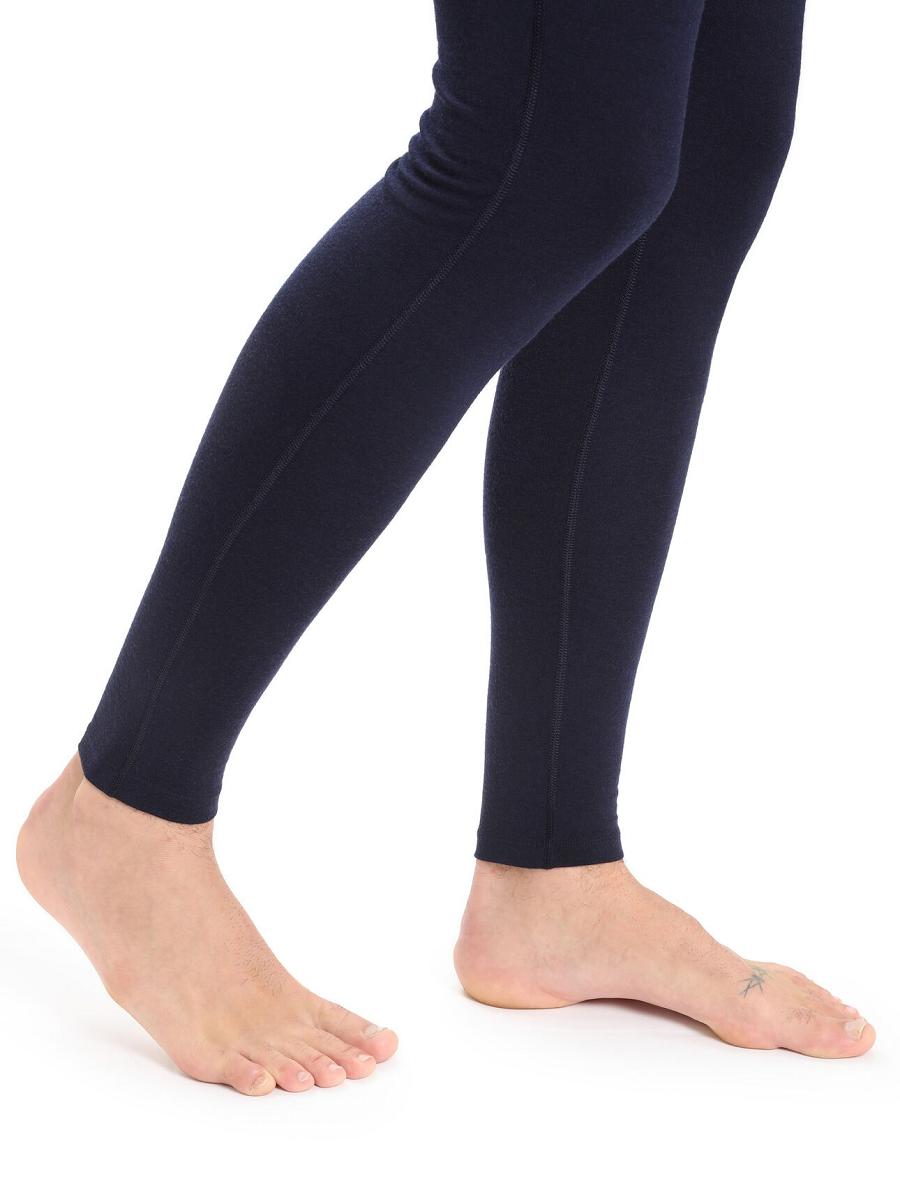 Icebreaker Merino 200 Oasis with Fly Férfi Leggings Sötétkék | HU 1132WNBY